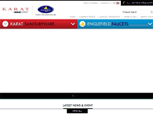Tablet Screenshot of karatsanitaryware.com